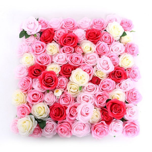 plastic flower wall